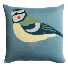 Garden Birds Knitted Statement Cushion