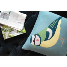 Garden Birds Knitted Statement Cushion