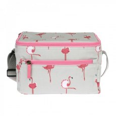 Flamingos Oilcloth Lunch Bag Flamingos Oilcloth Lunch Bag