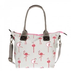 Flamingos Oilcloth Mini Oundle Bag