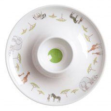 Safari Childrens Melamine Egg Cup Saucer