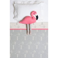 Knitted Baby Flamingos Baby Blanket