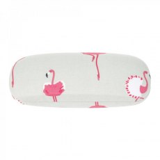 Flamingos Oilcloth Hard Glasses Case