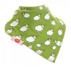 Ziggle Baby Bandana Dribble Bib Green Sheep