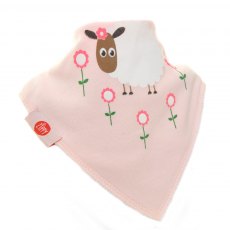 Ziggle Baby Bandana Dribble Bib Cute Pink Sheep