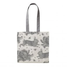 Thornback & Peel Grey Rabbit & Cabbage Tote Bag