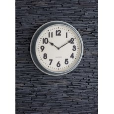 Wall Clock Galvanised Steel