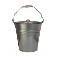 Bucket With Lid Galvanised Steel