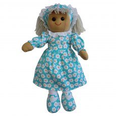 Powell Craft Rag Doll with Blue Daisy Print Dress