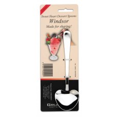 S/2 Heart Shaped Dessert Spoons Windsor