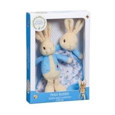 Peter Rabbit Rattle & Blanket Gift Set