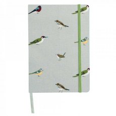 Garden Birds Fabric A5 Notebook