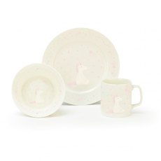 Bashful Unicorn Ceramic Bowl Cup & Plate Set