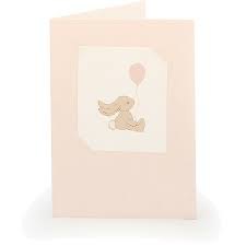Bashful Pink Bunny Card