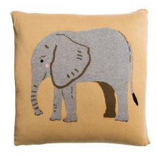 Elephant Knitted Statement Cushion