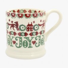 Christmas Joy Red & Green 0.5pt Mug