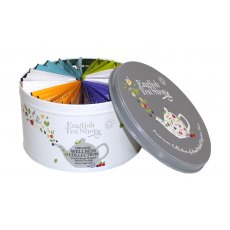 Round Gift Tin Wellness Tea Collection 30 Pyramid