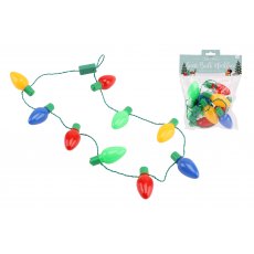 Large Christmas Light Bulb Necklace