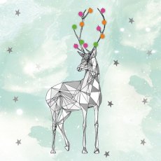 MW Reindeer Cards Pk/5
