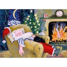 Santa Sleeping Cards Pk/8