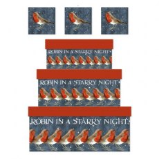 Emma Bridgewater  Starry Night Robin Gift Box Large