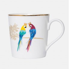 D/C   Sara Miller Posing Parrots Mug