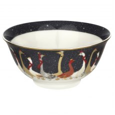 Sara Miller Geese Christmas Candy Bowl