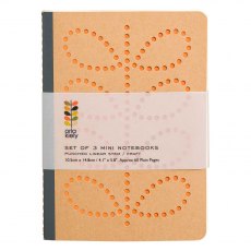 Orla Kiely A6 Kraft Mini NoteboOrla Kielys S/3 Linear Stem