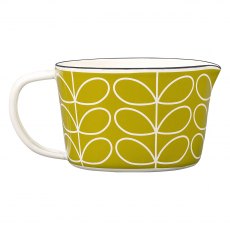 Orla Kiely Enamel Small Measuring Jug Linear Stem Seagrass