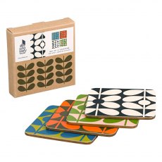 Orla Kiely Coasters Set of 4 60's Stem