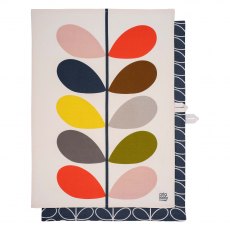 Orla Kiely Tea Towel S/2 Multi Stem Slate