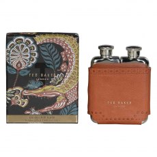 Ted Baker Double Hip Flask Brown Brogue Kiku