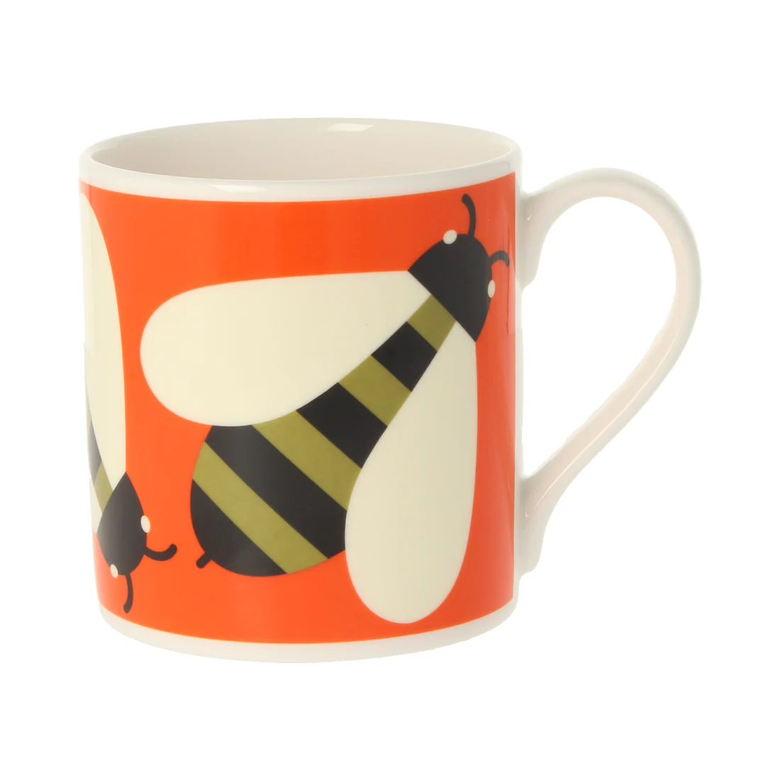 Orla Kiely Quite Big Busy Bee Orange Mug