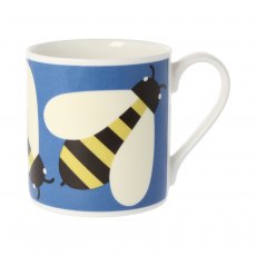 Orla Kiely Quite Big Busy Bee Blue Mug