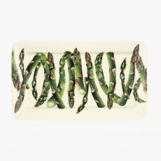 Vegetable Garden Asparagus Medium Oblong Plate