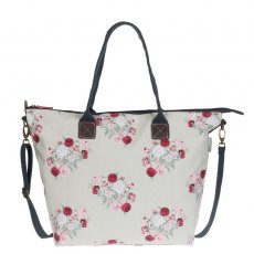 Peony Oilcloth Oundle Bag