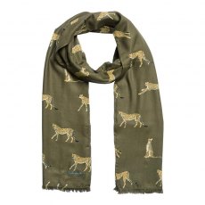 Sophie Allport Cheetah Printed Scarf