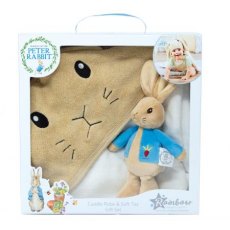 Peter Rabbit Soft Toy & Cuddle Robe Gift Set