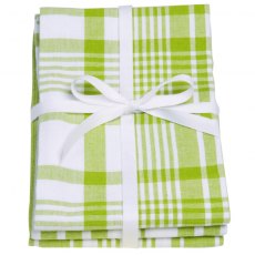 S/3 Extra Large Tea Towels Greenery