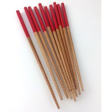 Bamboo Chopsticks Red Handles