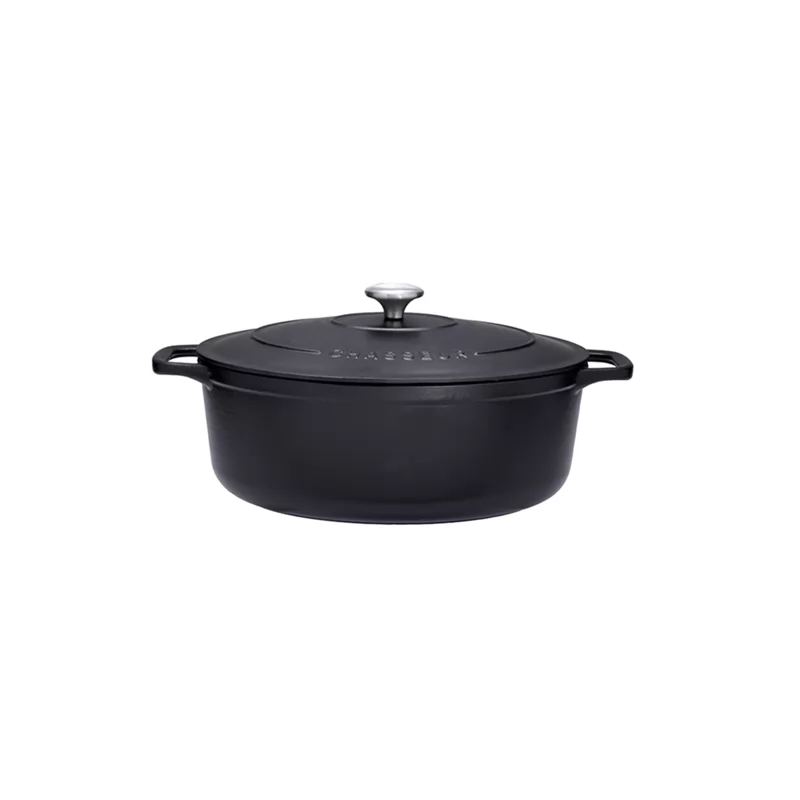 Chasseur Oval Casserole - Matt Black