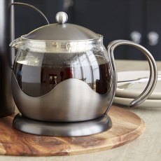 Le Teapot 4 Cup Brushed Gun Metal