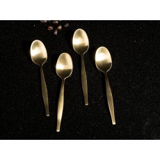 S/4 Brushed Gold Tea Spoons