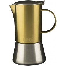 La Cafetiere Edited 4 Cup Stainless Steel Stovetop Brushed Gold