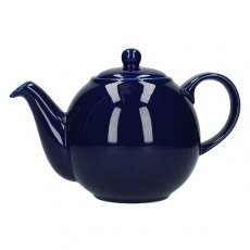 London Pottery Cobalt Blue Globe Teapot