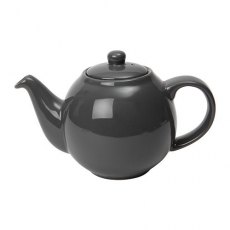 London Grey Globe Teapot