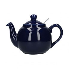 London Pottery Cobalt Blue Farmhouse Filter Teapot