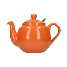 Orange Farmhouse Filter Teapot