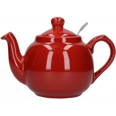 Red Farmhouse Filter Teapot
