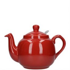 Red Farmhouse Filter Teapot